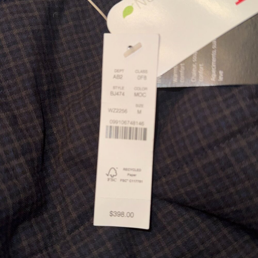 J.Crew Jacket Mens Medium Black Hooded PrimaLoft Corduroy Wool Panels NWT - Picture 16 of 16